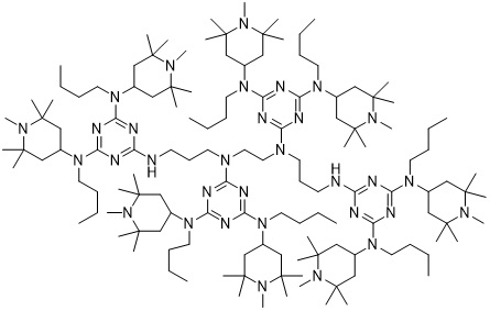 光稳定剂 UV-119 — 分子结构式